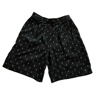 Talbot’s Women’s Black Pleated Golf Tee Printed Chino Shorts  ‎  Sz 6